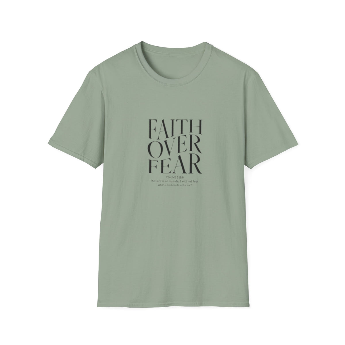 Faith Over Fear Unisex Softstyle T-Shirt | Inspirational Tee, Casual Wear, Gift for Friends, Positive Vibes, Everyday Comfort