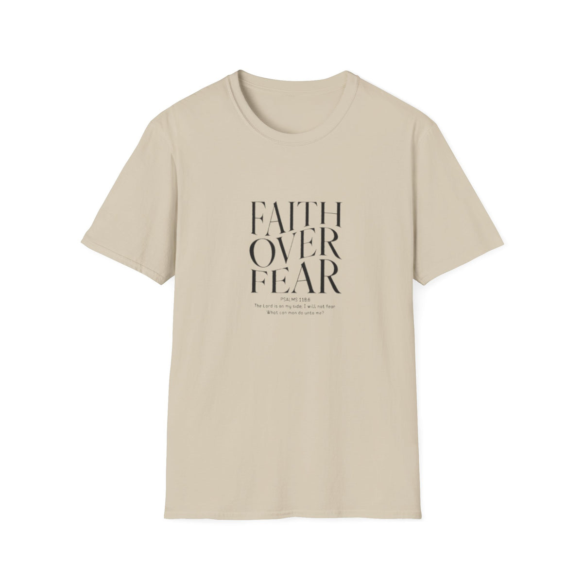 Faith Over Fear Unisex Softstyle T-Shirt | Inspirational Tee, Casual Wear, Gift for Friends, Positive Vibes, Everyday Comfort