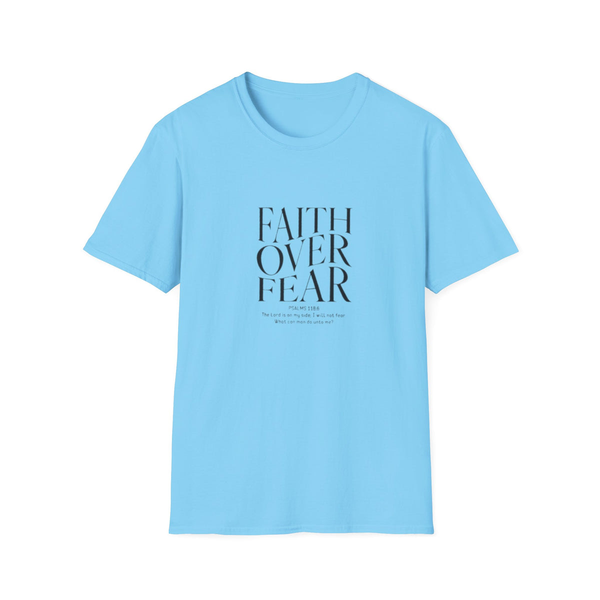 Faith Over Fear Unisex Softstyle T-Shirt | Inspirational Tee, Casual Wear, Gift for Friends, Positive Vibes, Everyday Comfort