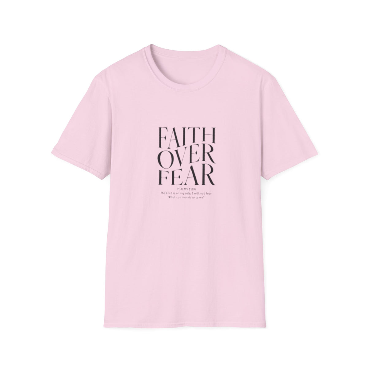 Faith Over Fear Unisex Softstyle T-Shirt | Inspirational Tee, Casual Wear, Gift for Friends, Positive Vibes, Everyday Comfort