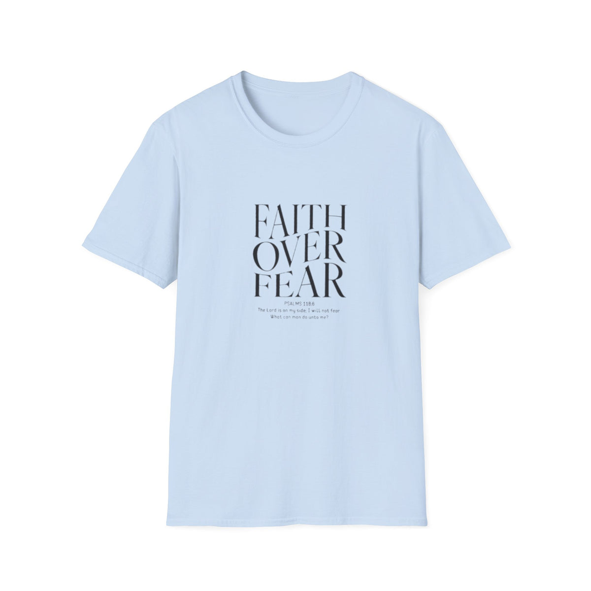 Faith Over Fear Unisex Softstyle T-Shirt | Inspirational Tee, Casual Wear, Gift for Friends, Positive Vibes, Everyday Comfort