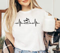 Coffee and Heartbeat Design Woman’s T-Shirt