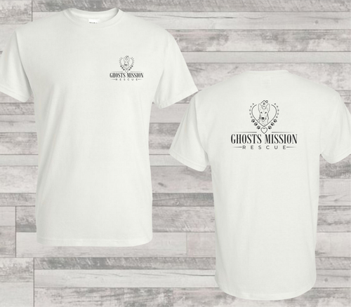 Custom Business T-Shirt featuring (Business Front Pocket Logo and Mid Back Full Logo)