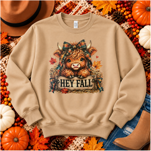 🍂 Highland Cow | Cozy Autumn Collection | Choose Your Apparel