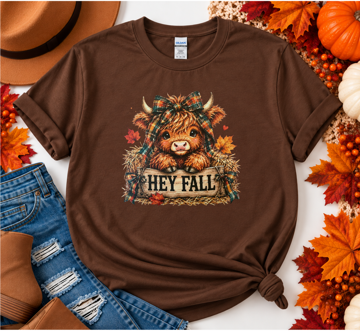 🍂 Highland Cow | Cozy Autumn Collection | Choose Your Apparel