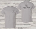 Custom Business T-Shirt featuring (Business Front Pocket Logo and Mid Back Full Logo)