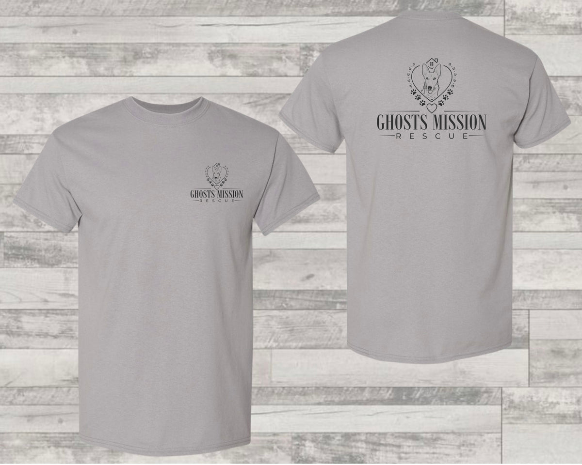 Custom Business T-Shirt featuring (Business Front Pocket Logo and Mid Back Full Logo)