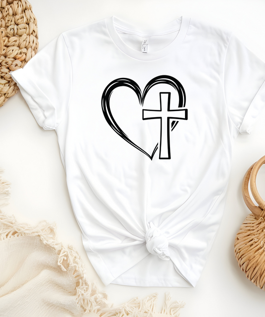 Heart & Cross T-Shirt