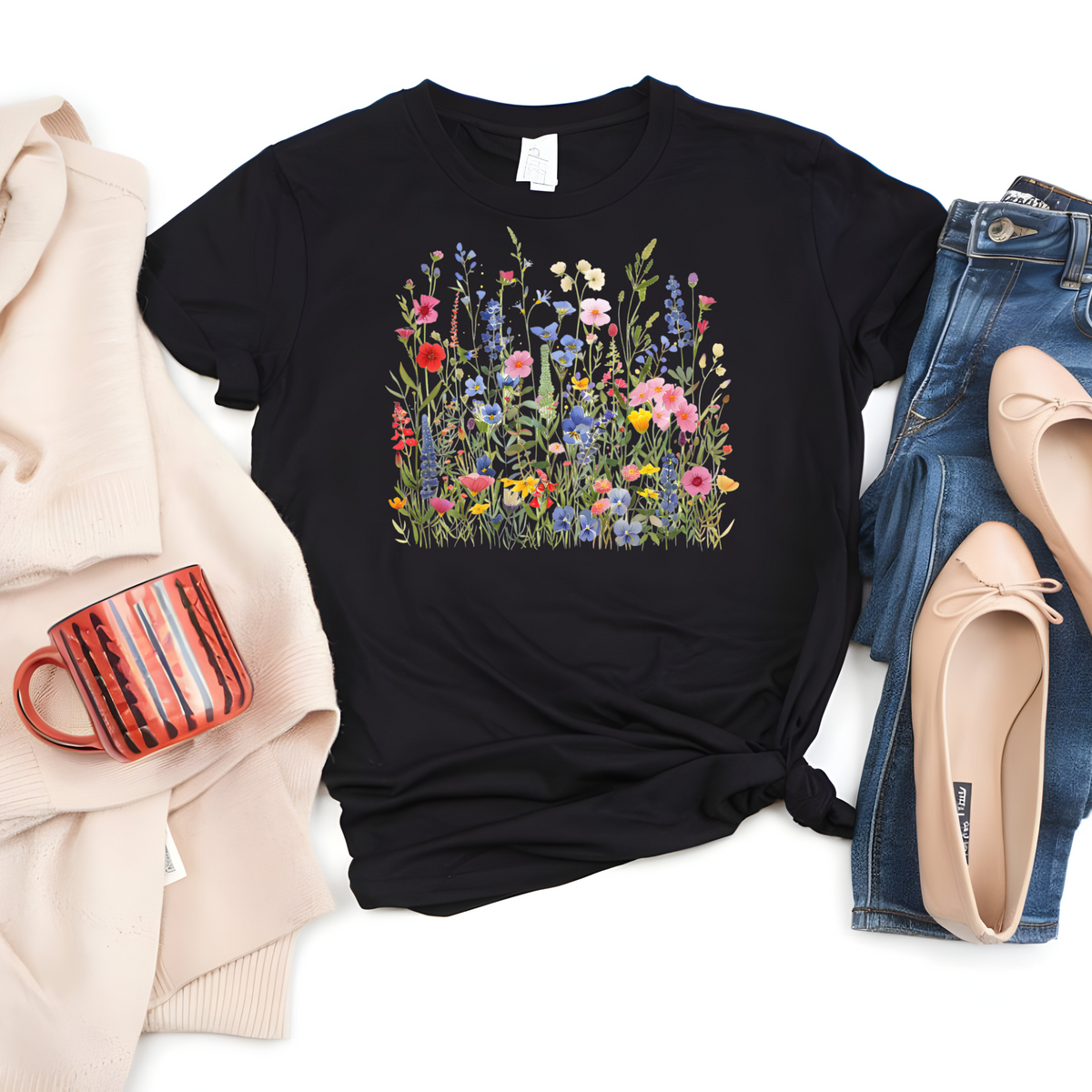 Wildflowers Colorful T-Shirt