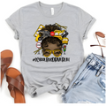 School Bus Driver Life Messy Bun T-Shirt