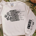 Faith Based Crewneck Sweatshirt featuring “Woman Of The Bible message”