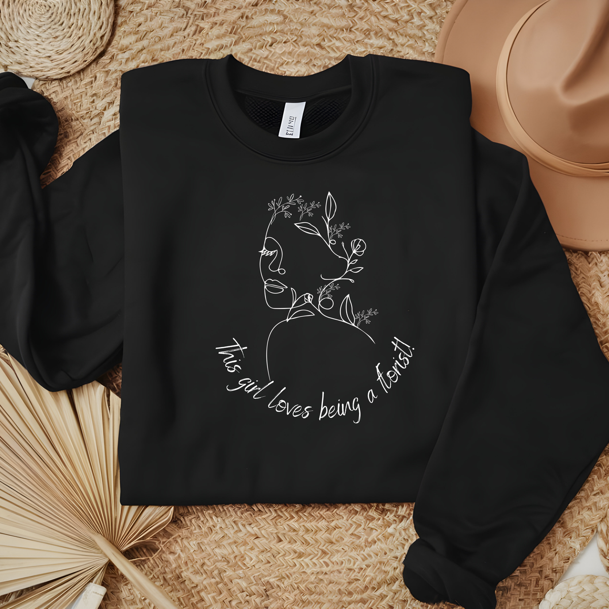 This Girl Loves Being A Florist Custom Woman’s Sweatshirt