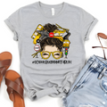 Messy Bun School Bus Monitor Life Woman’s T-Shirt
