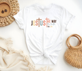 Faith Based Woman’s T-Shirt with the message “Jesus The Way, The Truth, The Life”.