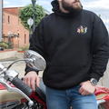 Custom Men’s Cotton Hoodie Featuring a Pokémon Cartoon Character Watercolor pocket size design
