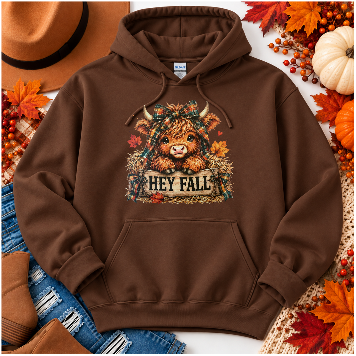 🍂 Highland Cow | Cozy Autumn Collection | Choose Your Apparel