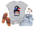 Puerto Rico Messy Bun-Mom Life T-Shirt