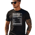 Puerto Rican Nutritional Facts Men’s T-Shirt